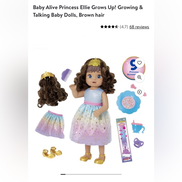 NIB BABY ALIVE PRINCESS ELLIE GROWS UP - Picture 2 of 12